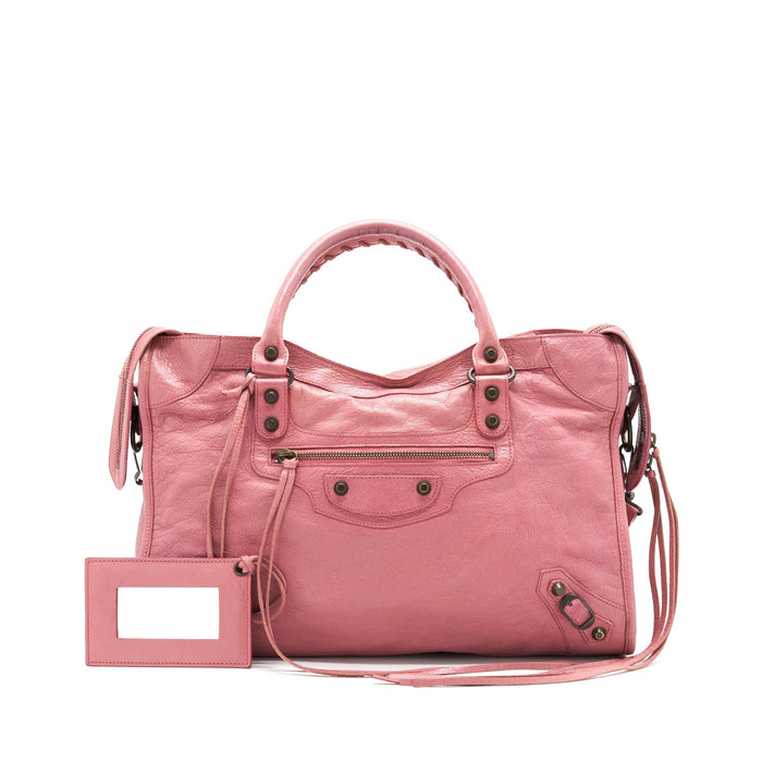 BALENCIAGA CLASSIC CITY BAG IN PINK