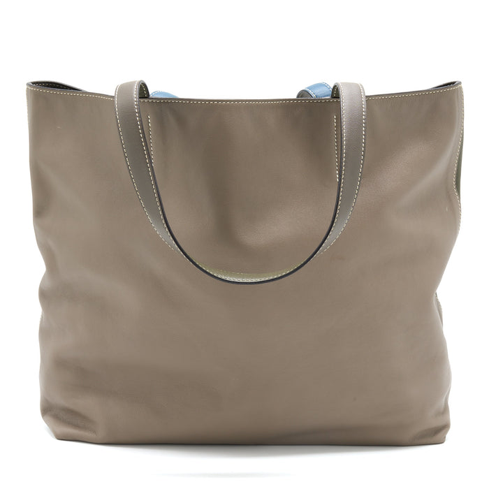 HERMES DOUBLE SENSE BAG DARK ETOUPE/MULTICOLOUR