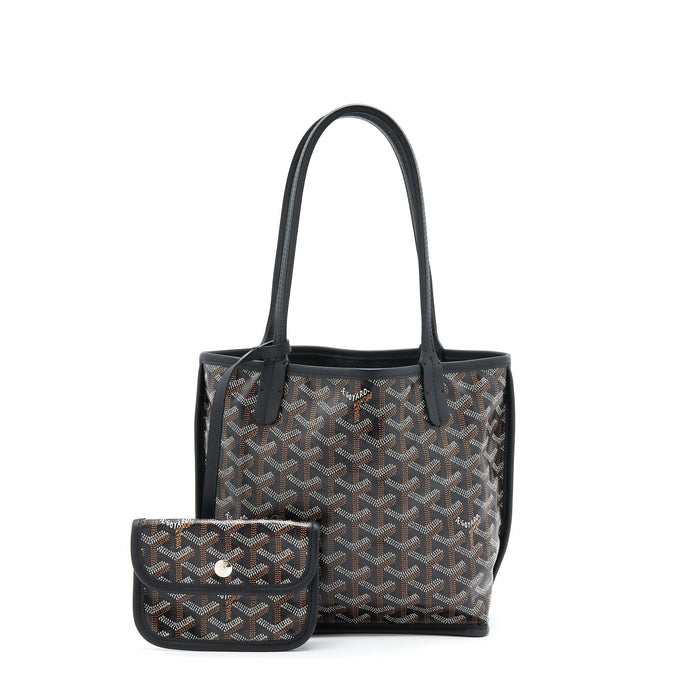 GOYARD ANJOU MINI REVERSIBLE TOTE BLACK/MULTICOLOUR
