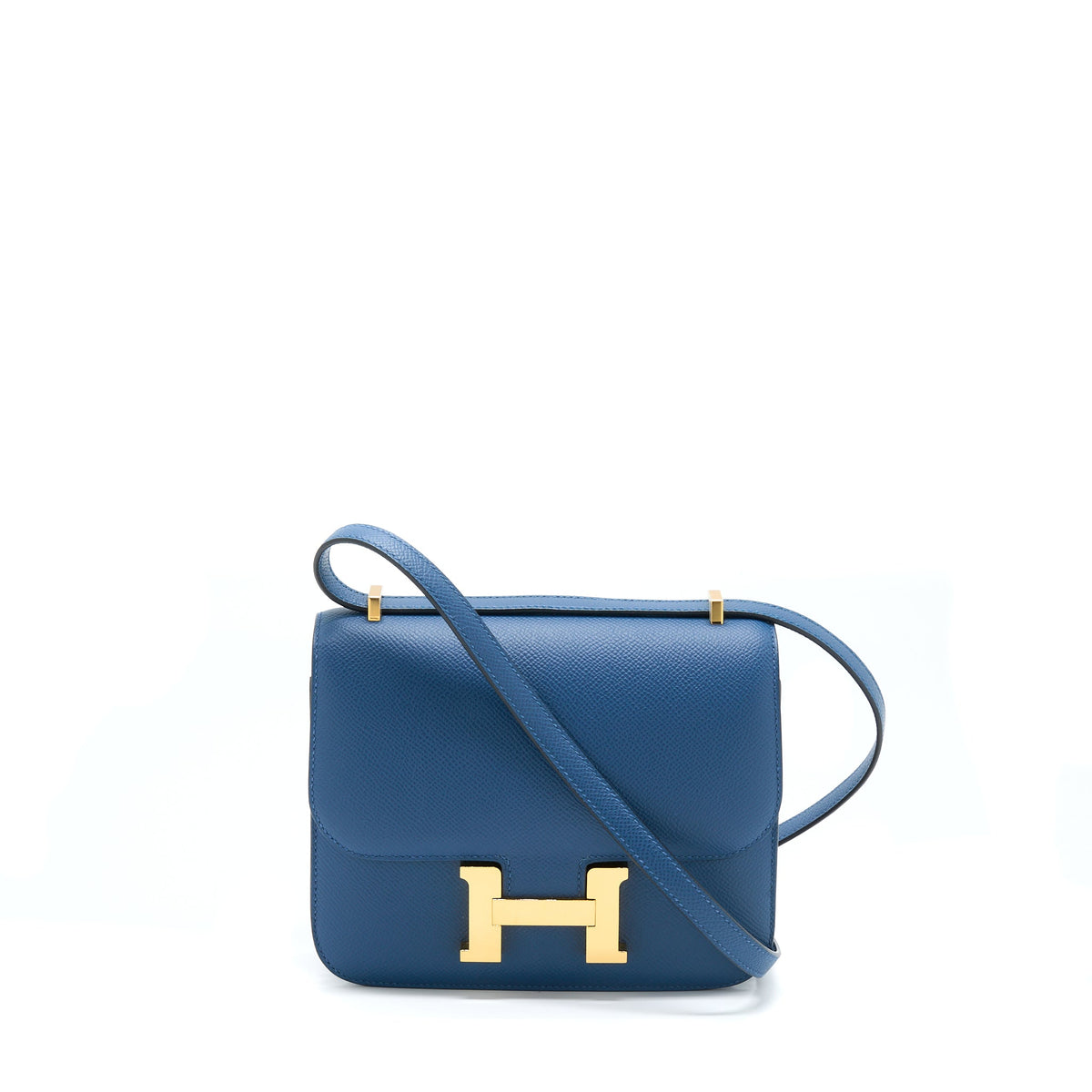 HERMES MINI CONSTANCE EPSOM S4 DEEP BLUE GHW