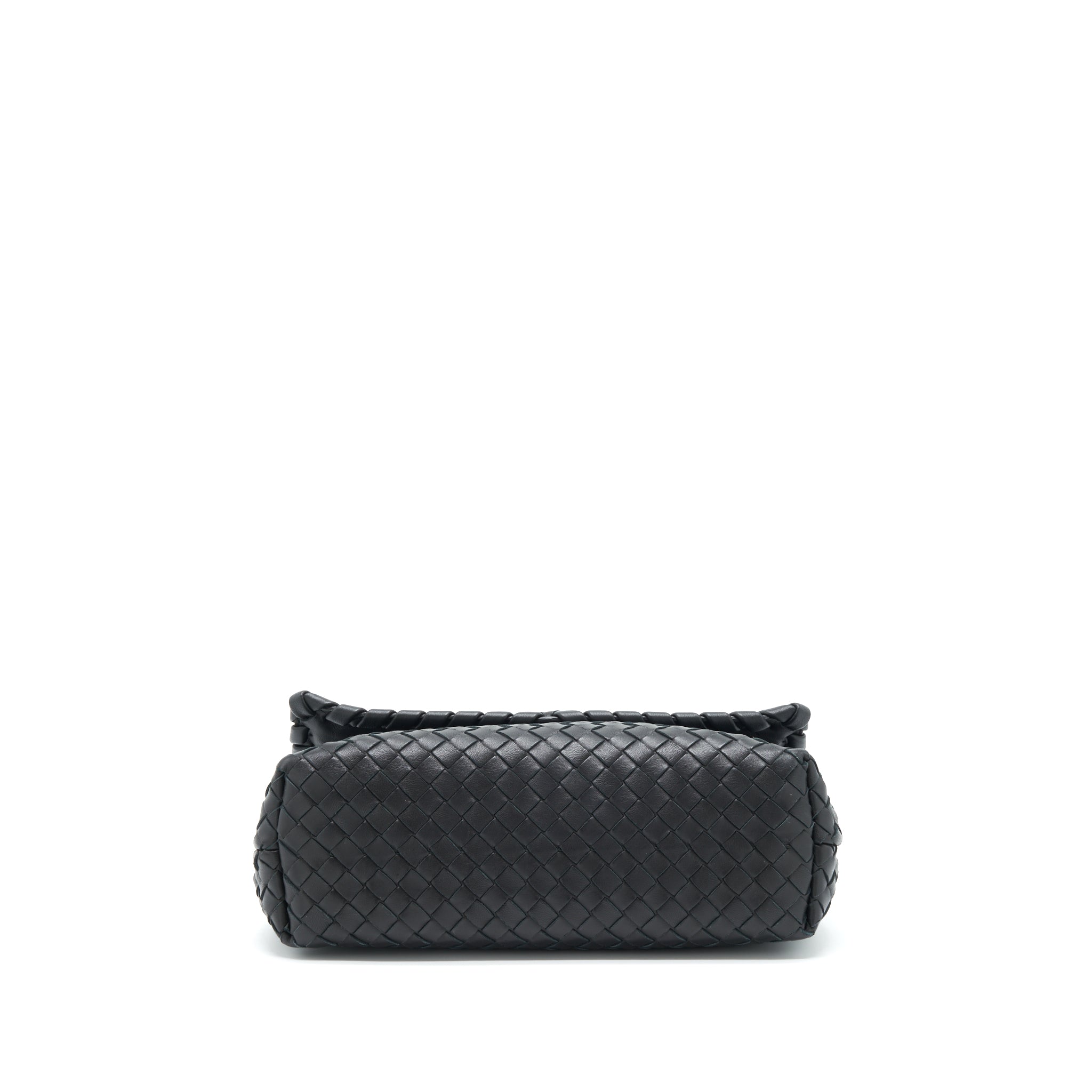 BOTTEGA VENETA OLYMPIA BAG BLACK WITH BLACK HARDWARE