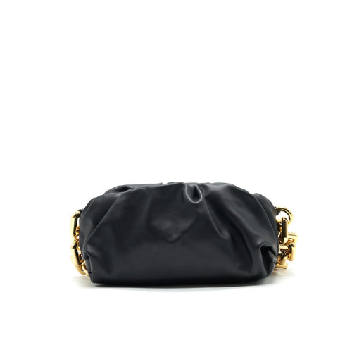 BOTTEGA VENETA CHAIN POUCH BLACK GHW