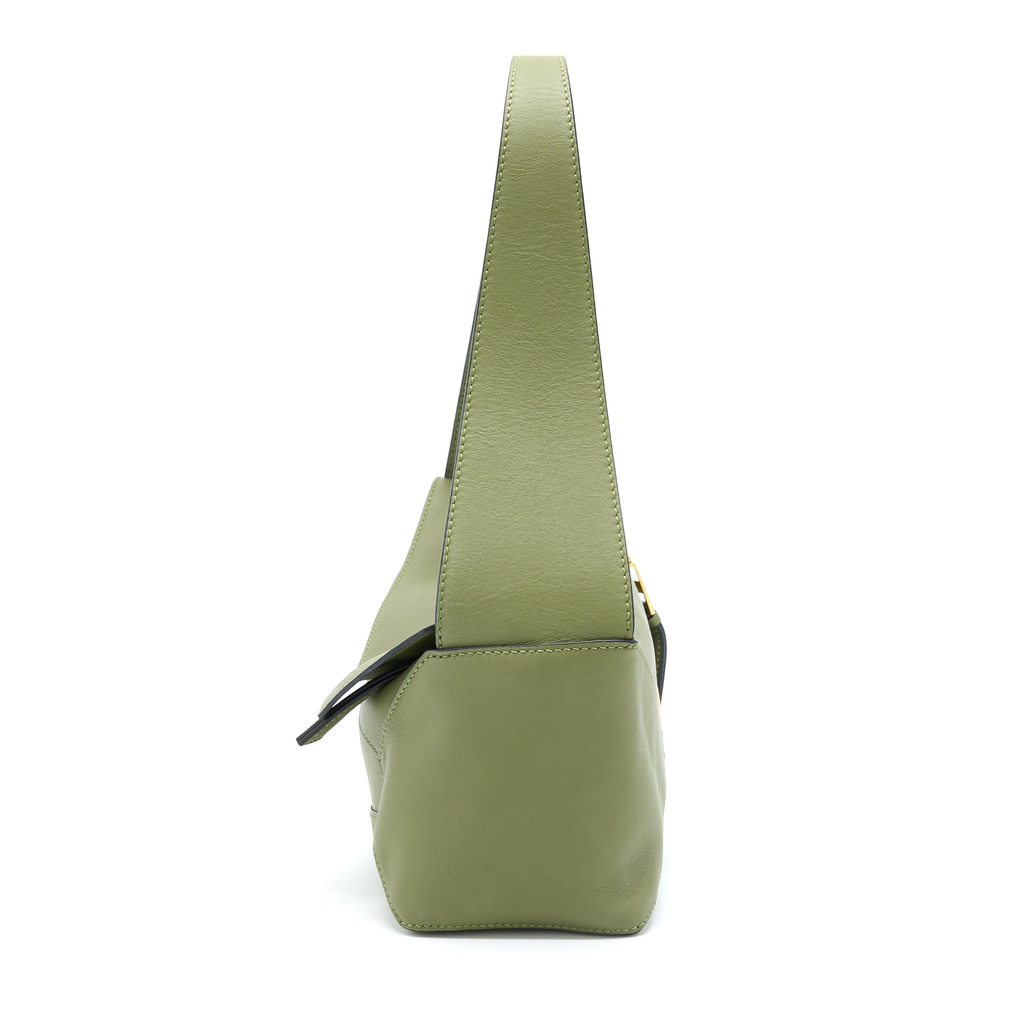 LOEWE PUZZLE HOBO BAG NAPA CALFSKIN AVOCADO GREEN GHW