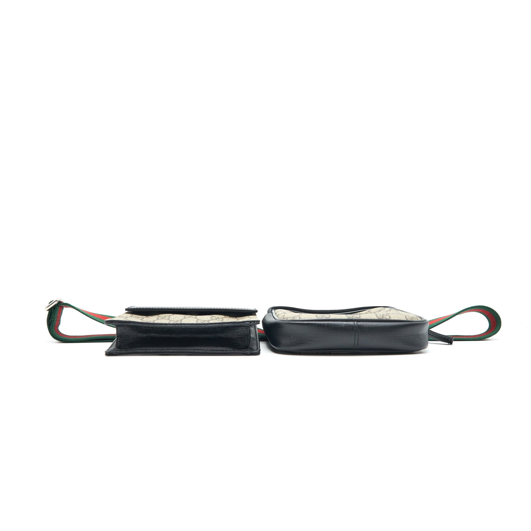 GUCCI GG SUPREME WEB WAIST STRAP BELT BAG