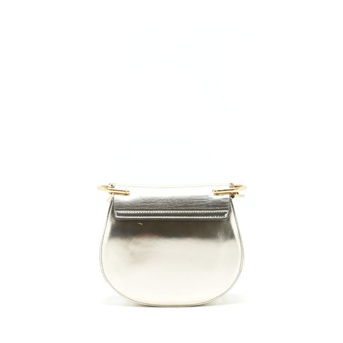 CHLOE SMALL DREW BAG METALLIC GOLD GHW