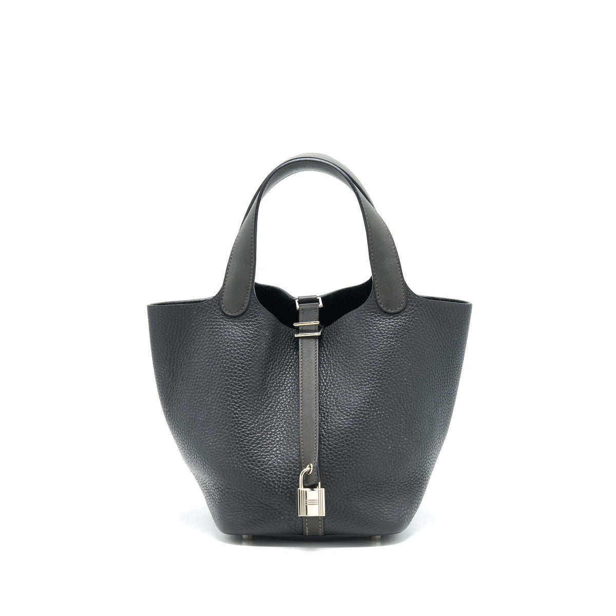 HERMES PICOTIN 18 LOCK BAG DARK GREY SHW