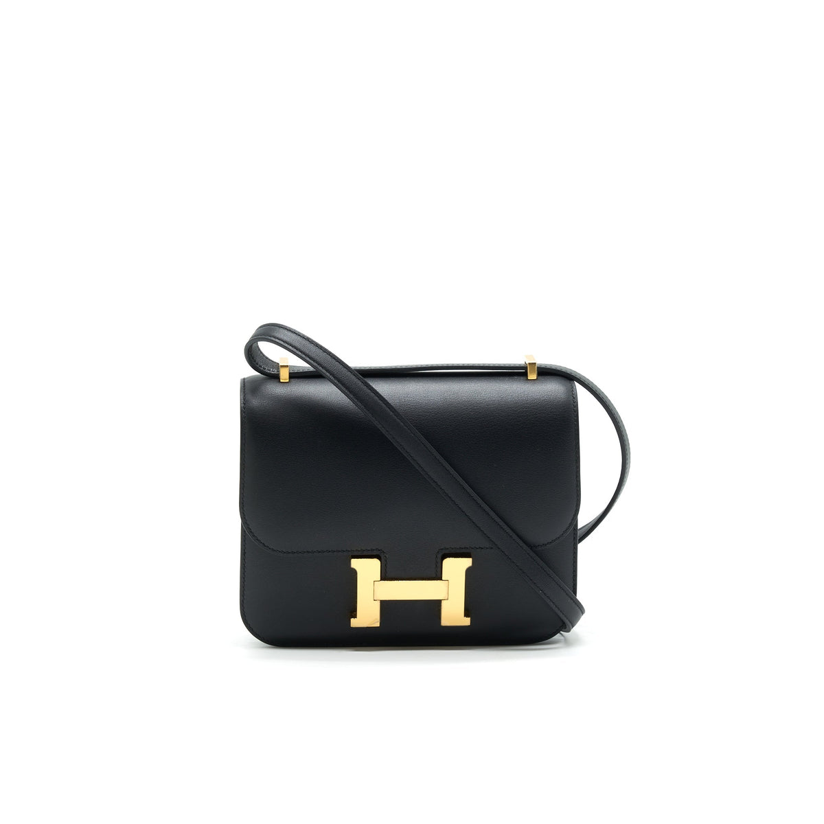 HERMES MINI CONSTANCE SWIFT LEATHER BLACK GHW