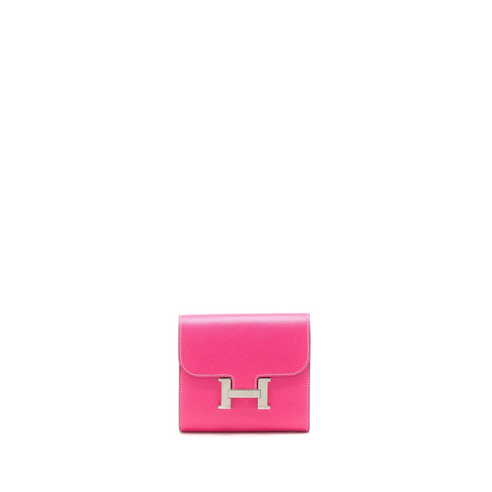 HERMES CONSTANCE WALLET EPSOM PINK SHW