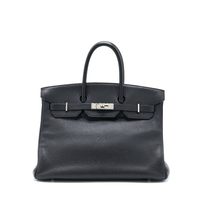 HERMES BIRKIN 35 CALFSKIN BLACK SHW