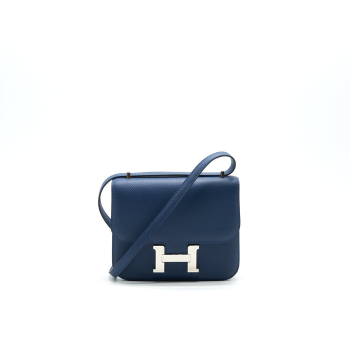 HERMES CONSTANCE MINI S4 DEEP BLUE SHW EPSOM LEATHER