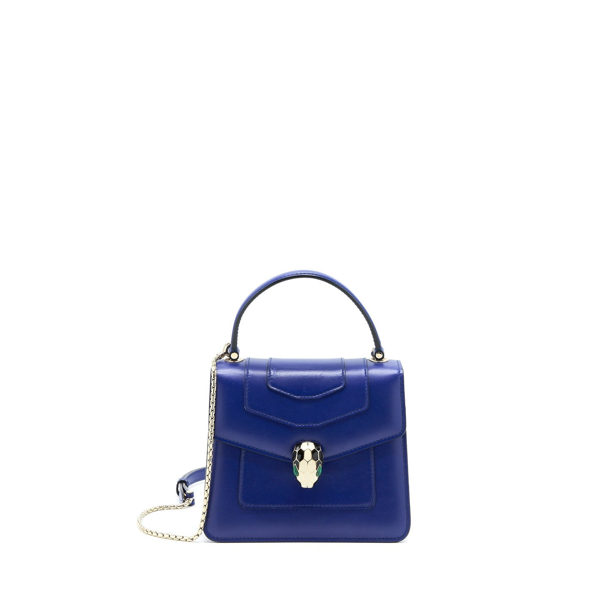 BVLGARI SERPENTI FOREVER CROSSBODY BAG BLUE