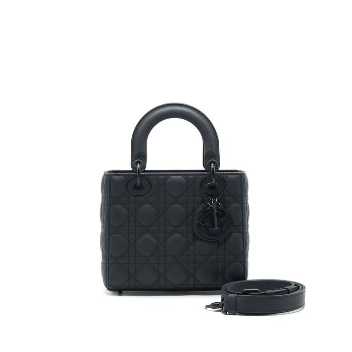 DIOR SMALL LADY DIOR SO BLACK TOTE BAG