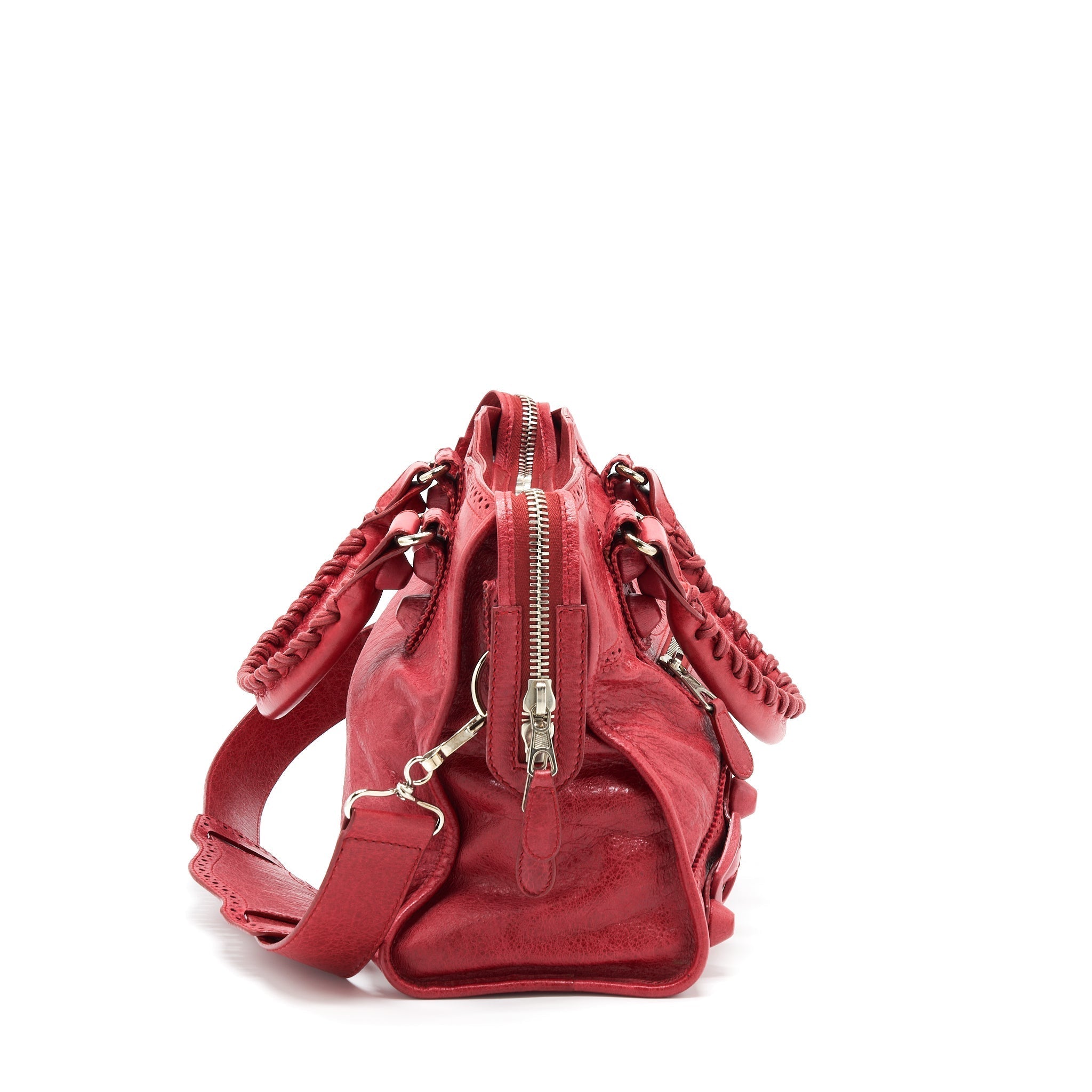 BALENCIAGA GIANT CITY BAG RED SHW