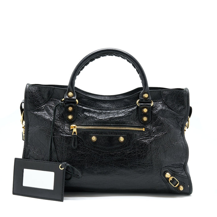 BALENCIAGA CLASSIC CITY BAG AGED CALFSKIN GHW