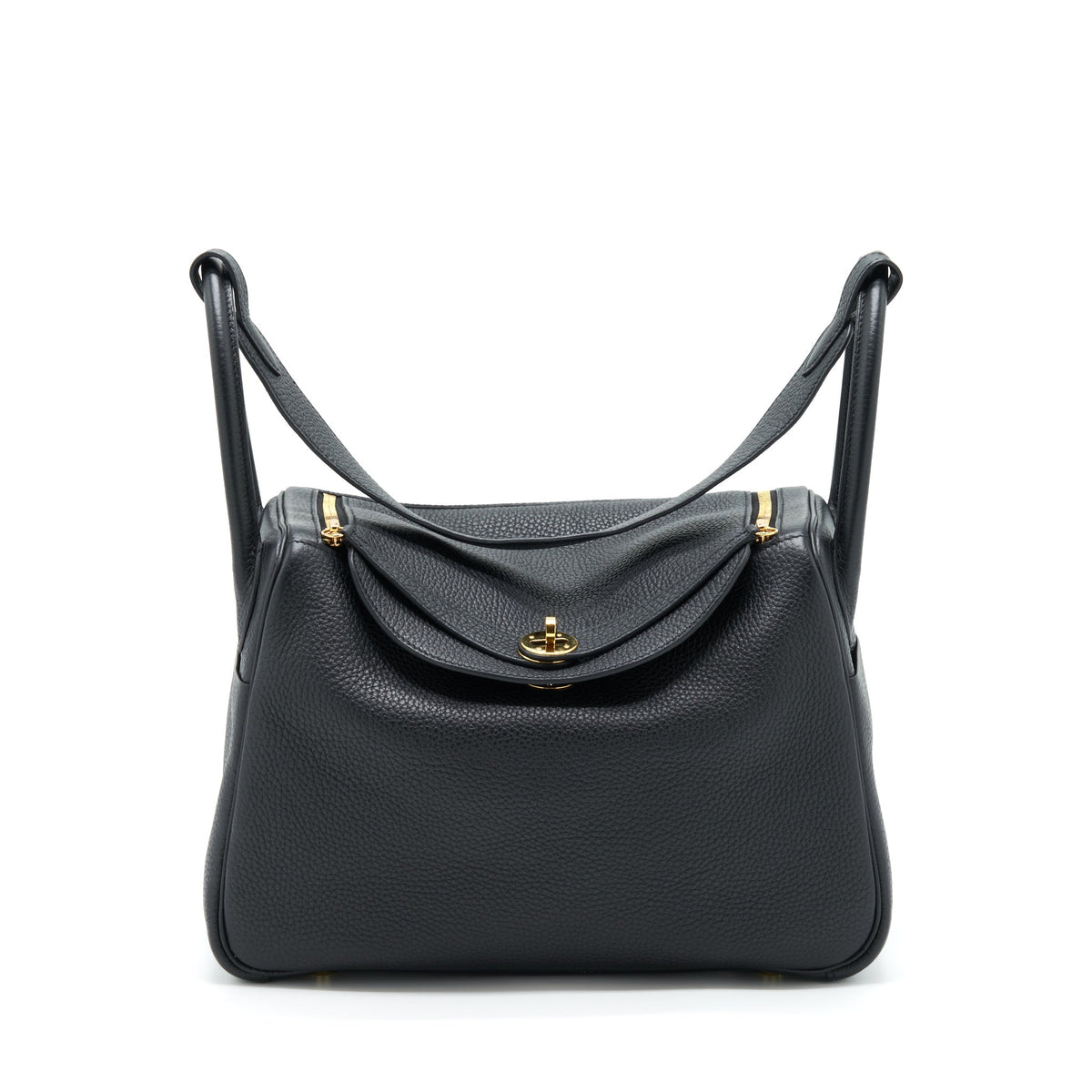 HERMES LINDY 30 CLEMENCE BLACK GHW