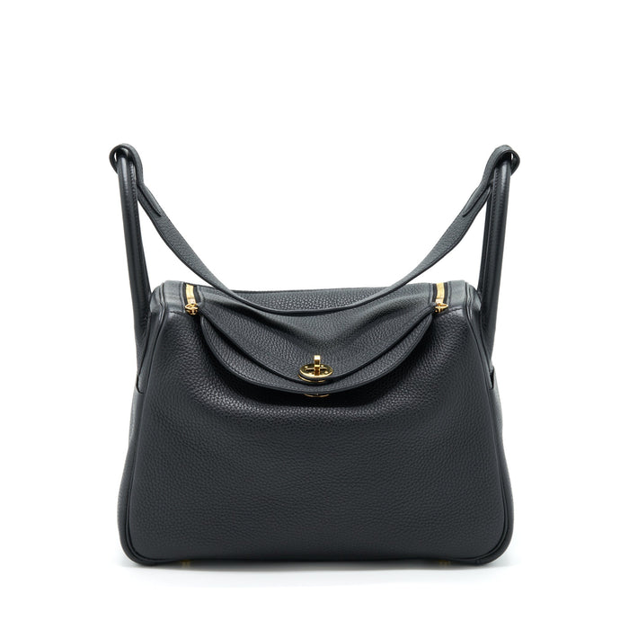 HERMES LINDY 30 CLEMENCE BLACK GHW