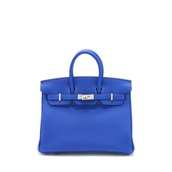 HERMES BIRKIN 25 TOGO LEATHER BLUE ROYAL / CAPUCHINS WITH SHW