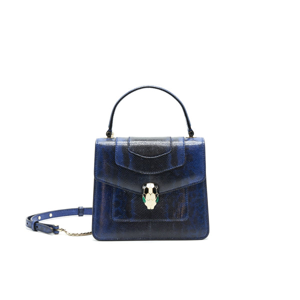 BVLGARI SERPENTI FOREVER CROSSBODY BAG DARK BLUE
