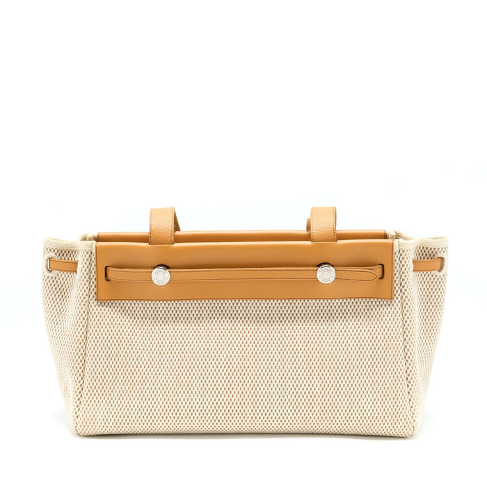 HERMES VINTAGE CLOTH TOTE WITH EXCHANGE POCKET SHW