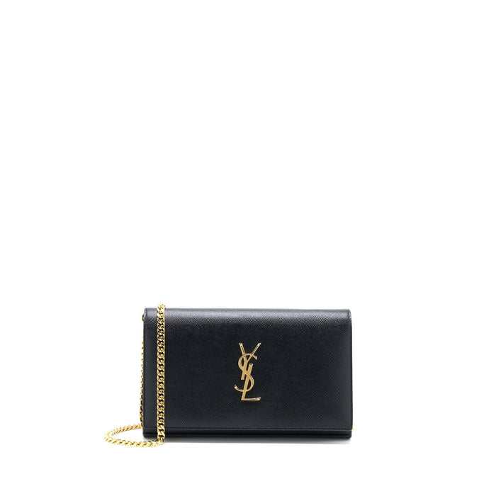 SAINT LAURENT / YSL KATE BAG GRAINED CALFSKIN BLACK GHW