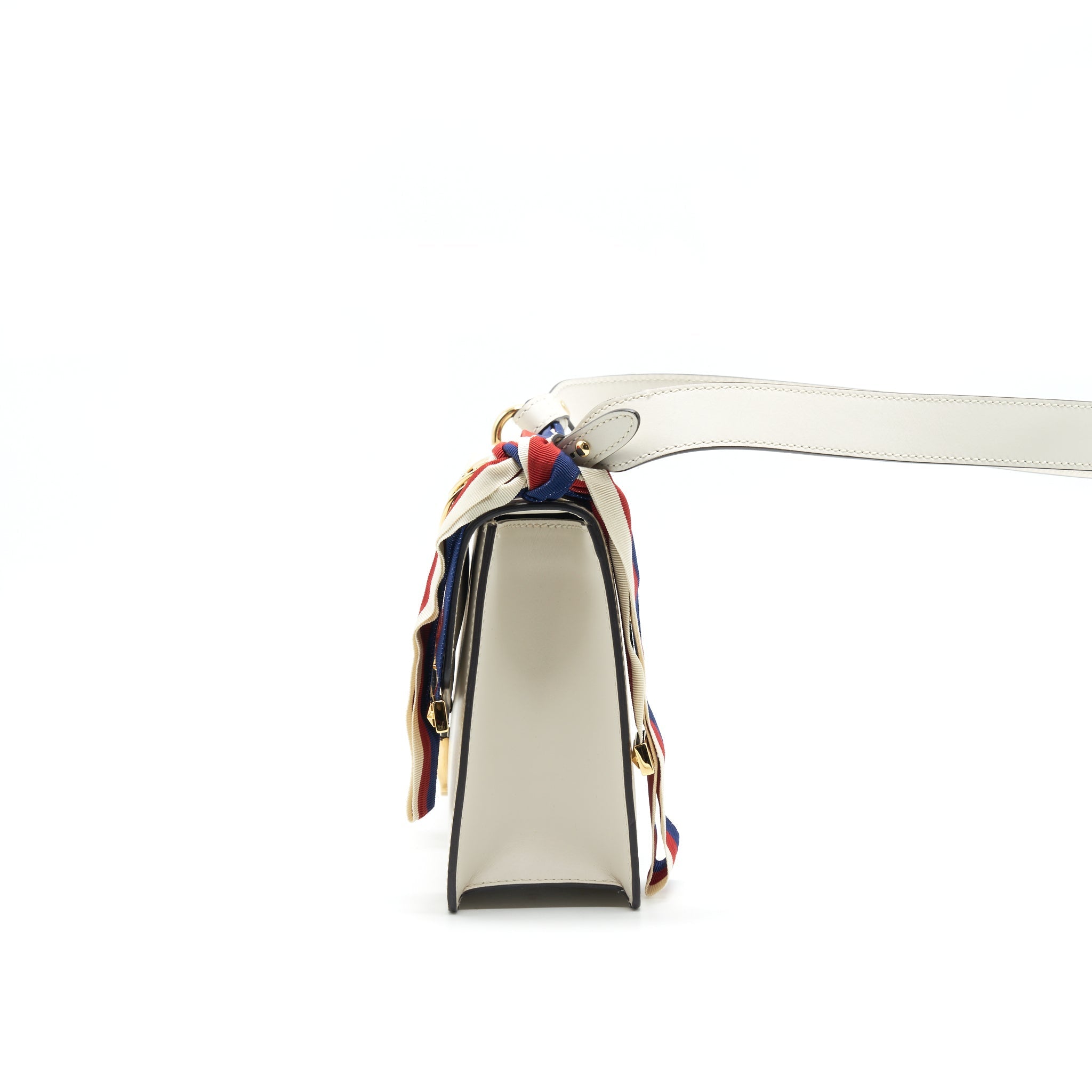 GUCCI SMALL SYLVIE BAG WHITE