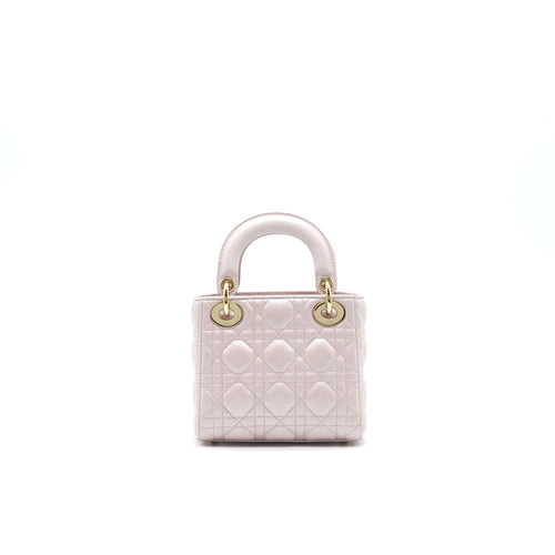CHRISTIAN DIOR MINI DIOR LAMBSKIN PINK GHW