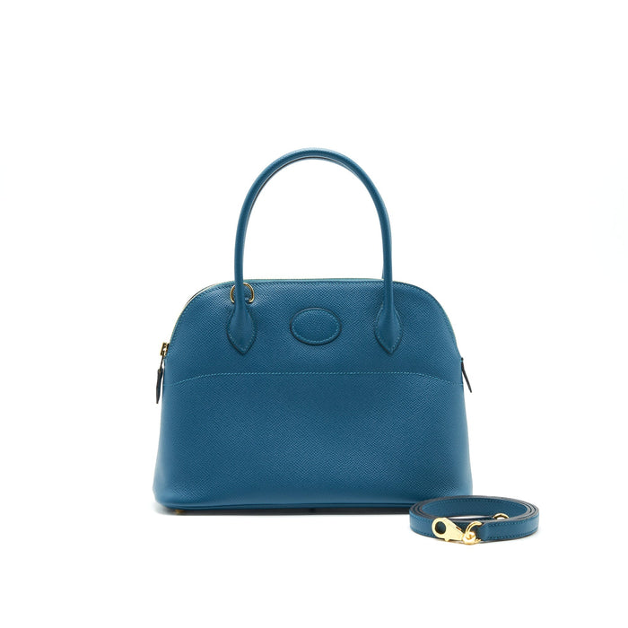 HERMES BOLIDE 27 VERT BOSPHORE EPSOM GHW