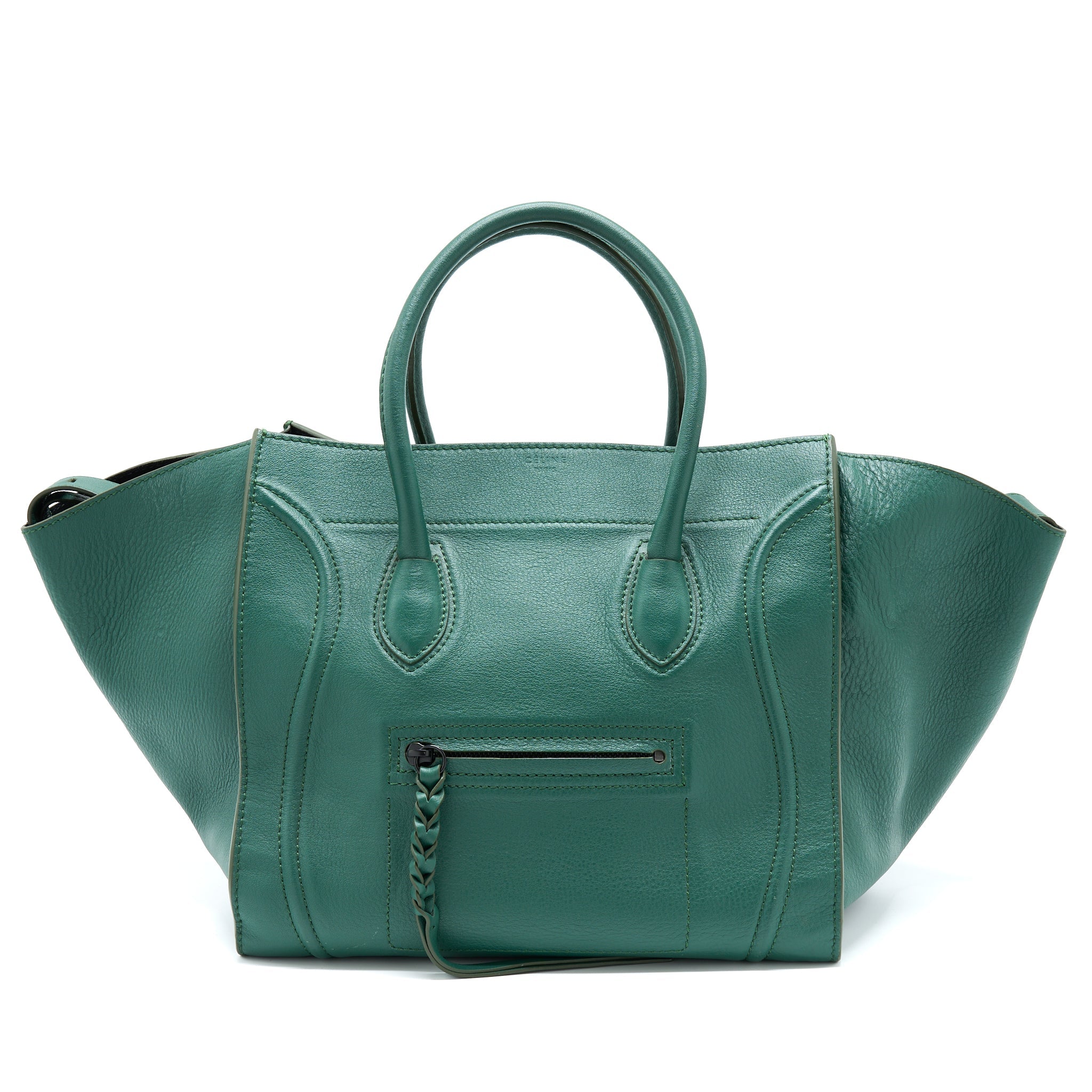 CELINE PHANTOM TOTE BAG DARK GREEN