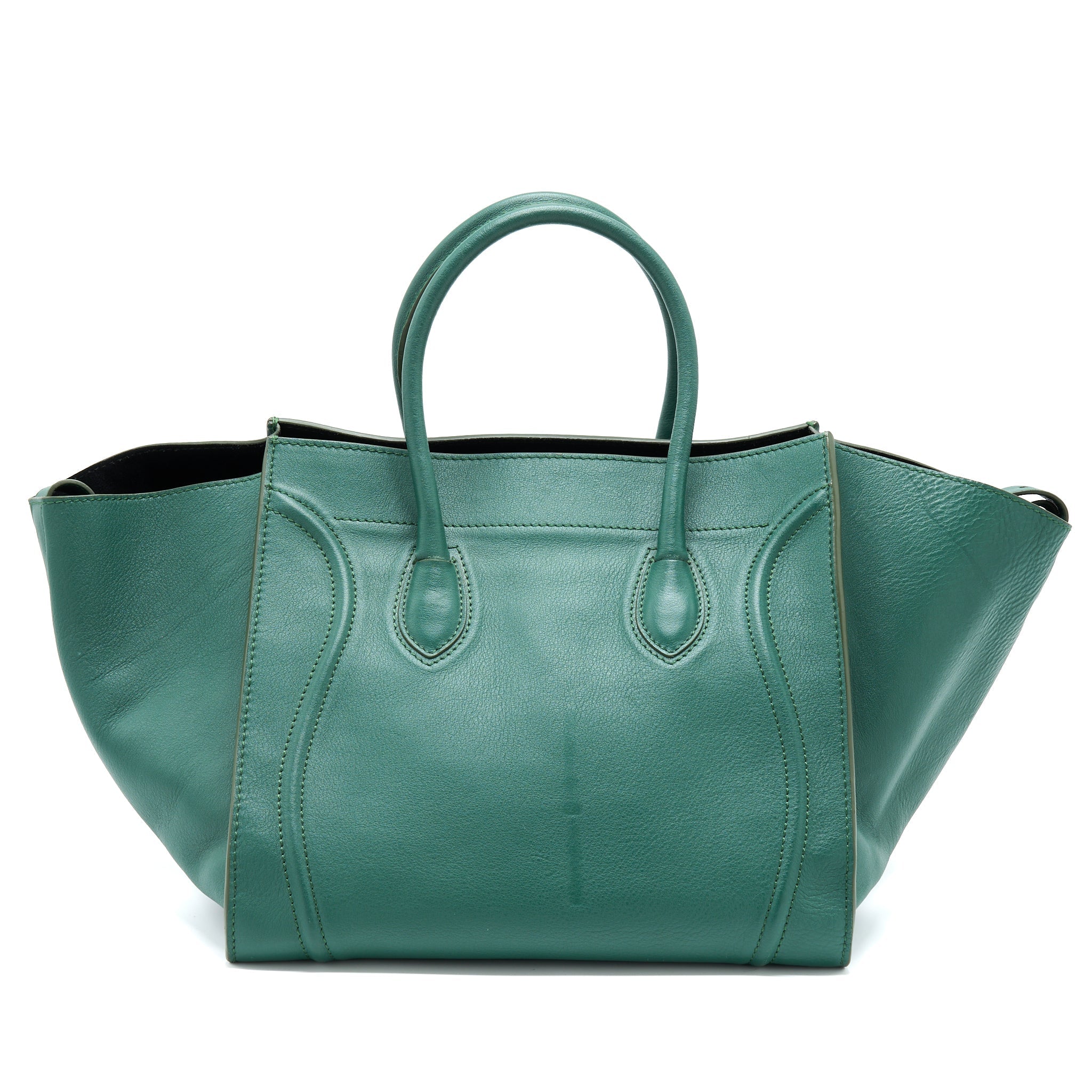 CELINE PHANTOM TOTE BAG DARK GREEN