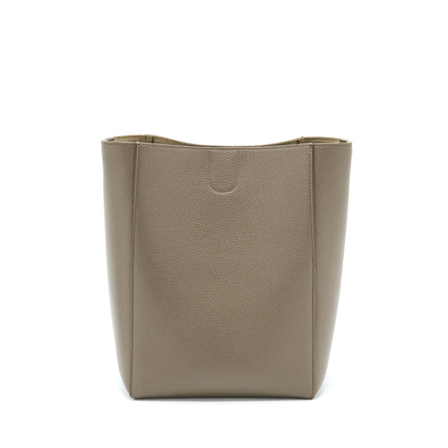 CELINE SMALL SANGLE BUCKET BAG LIGHT GREY GHW