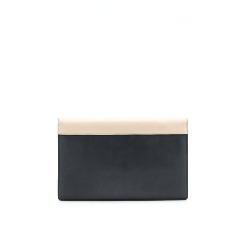 CELINE DIAMOND LEATHER CLUTCH IN MULTICOLOR