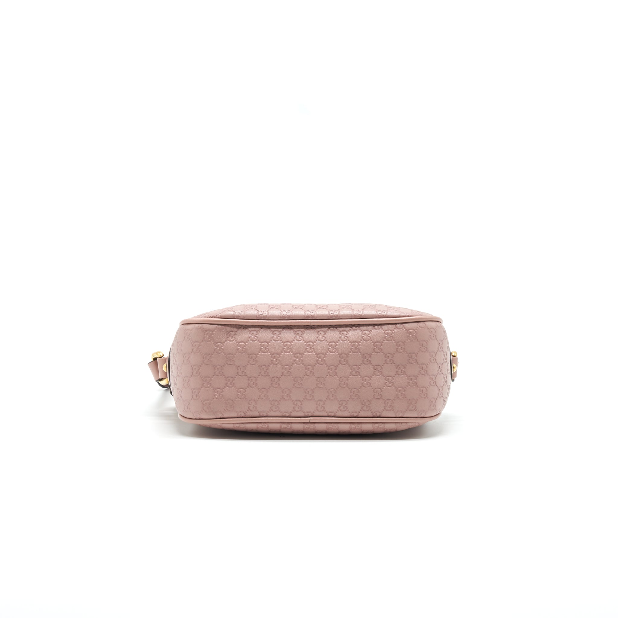 GUCCI CALF SKIN LEATHER BAMBOO CAMERA BAG