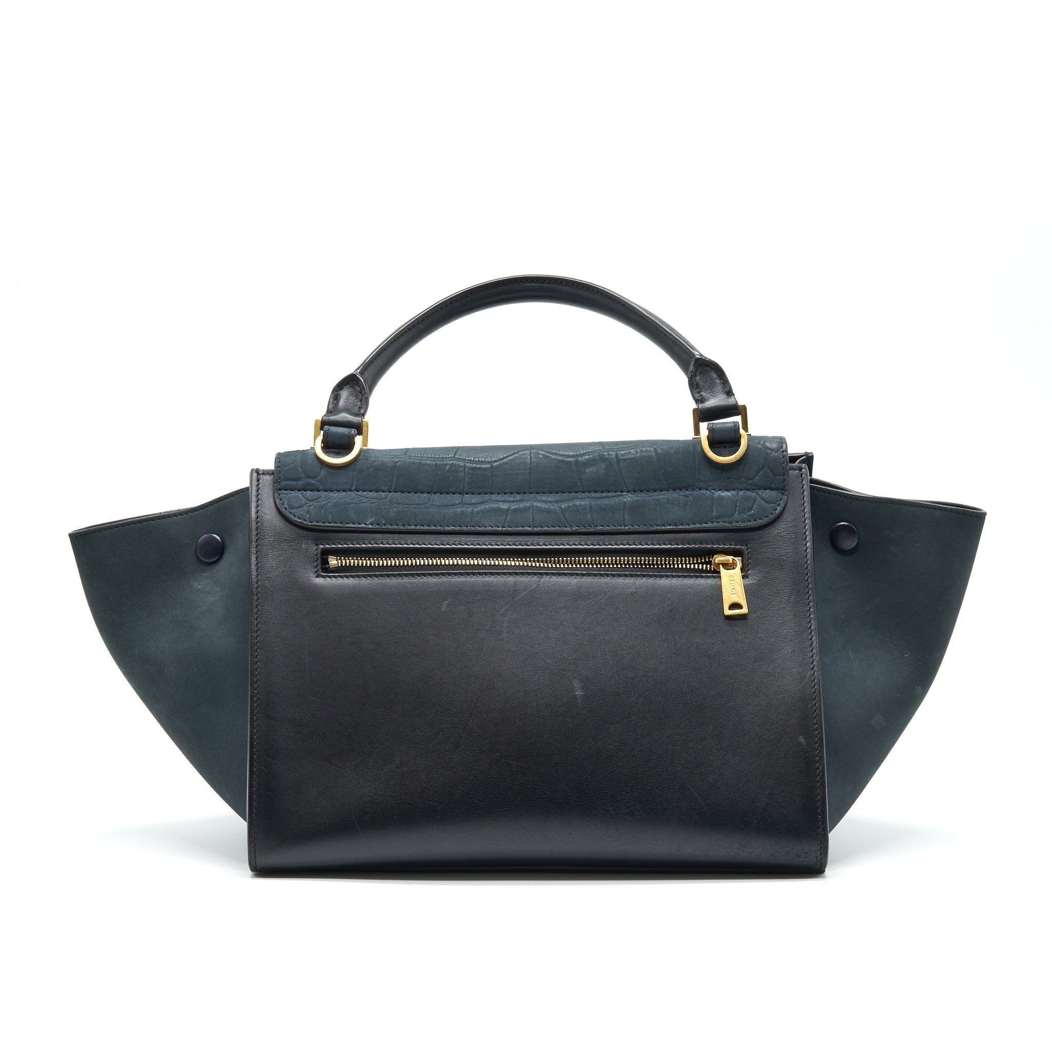 CELINE TRAPEZE BAG DEEP GREY / BLACK GHW