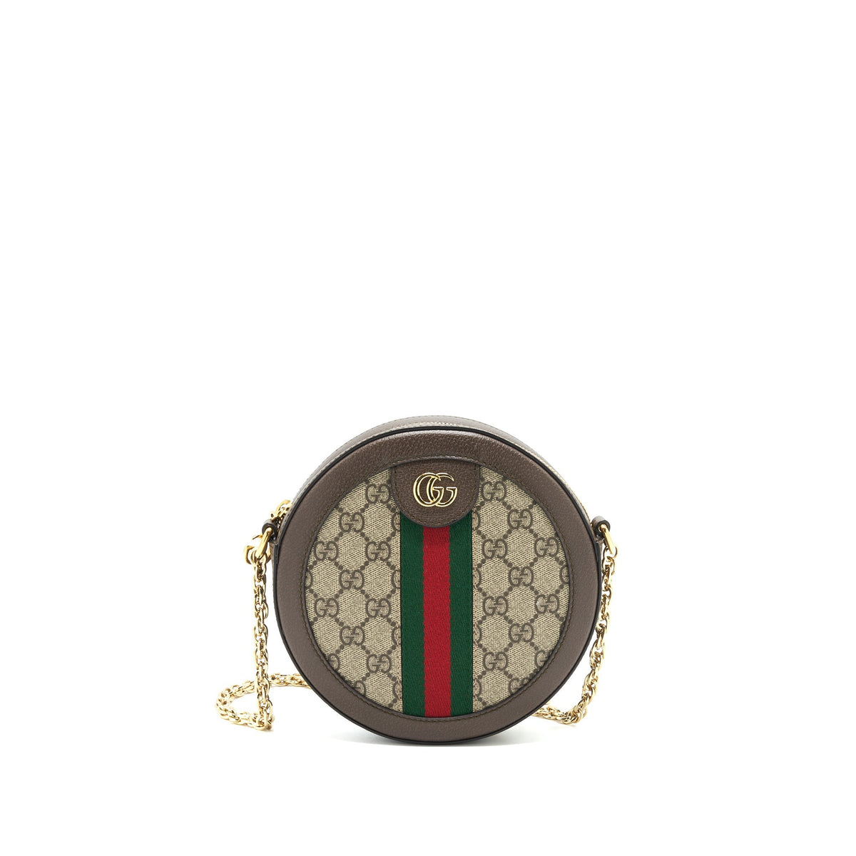 GUCCI MINI OPHIDIA GG ROUND CROSSBODY BAG