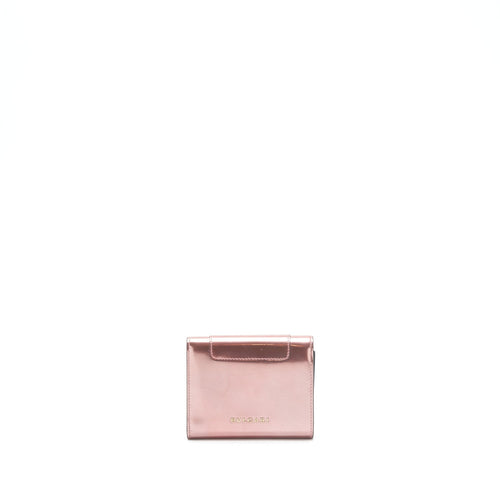 BVLGARI SERPENTI COMPACT WALLET PATENT PINK
