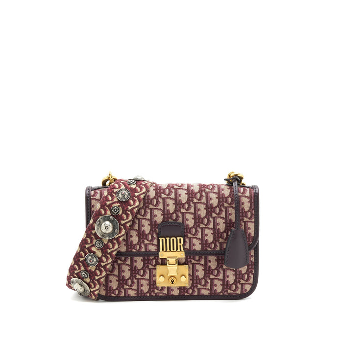 DIOR RED OBLIQUE DIOR ADDICT BAG