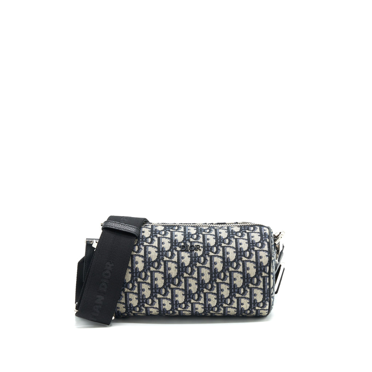 DIOR BLUE OBLIQUE MESSENGER ROLLER BAG