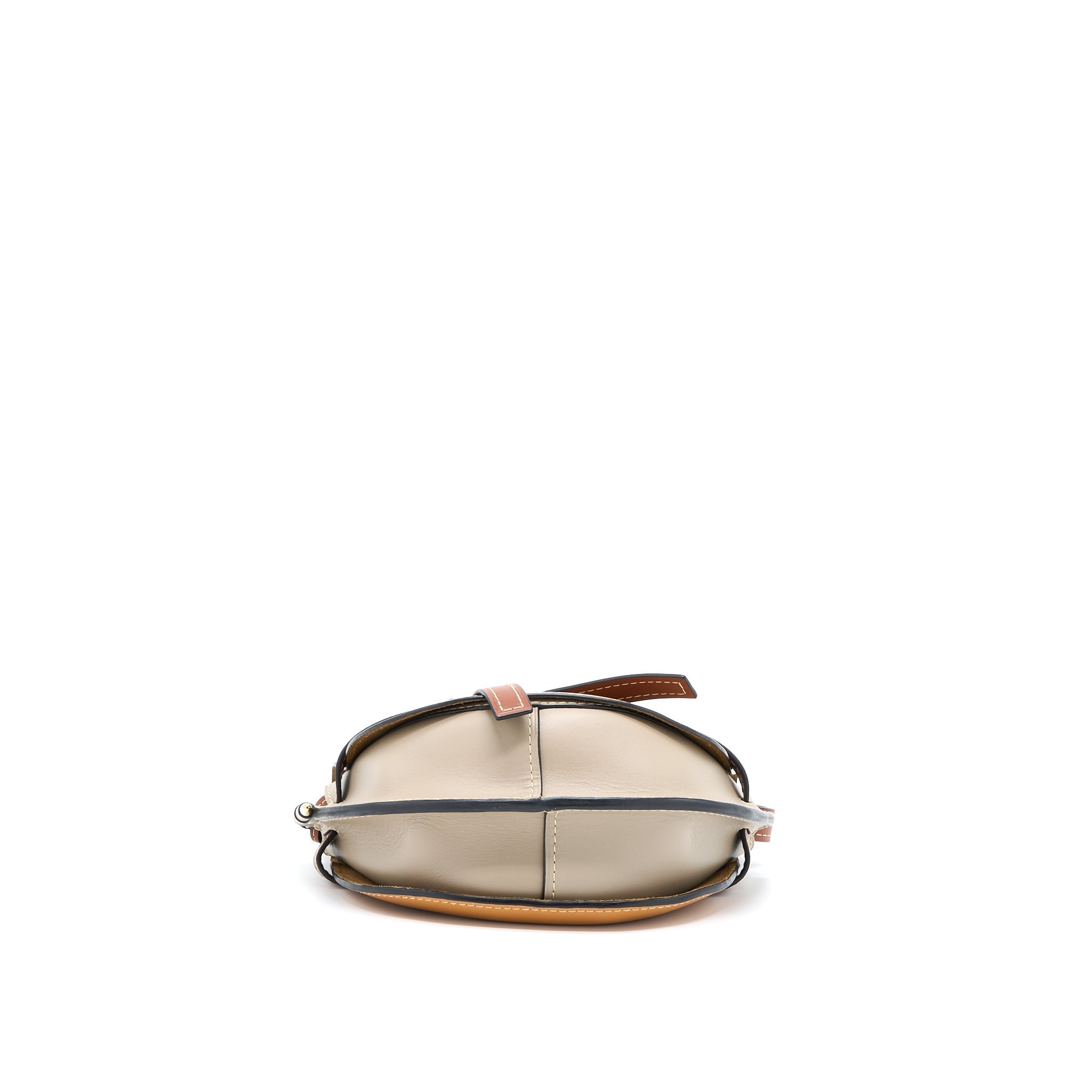 LOEWE GATE BAG SOFT CALFSKIN AMBER/LIGHT GREY/RUST GHW