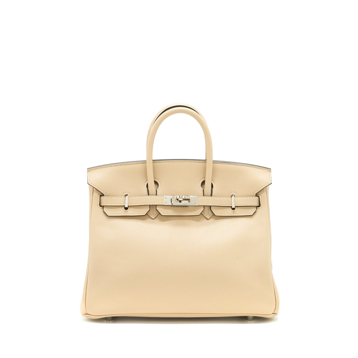 HERMES BIRKIN 25 SWIFT LEATHER TRENCH SHW
