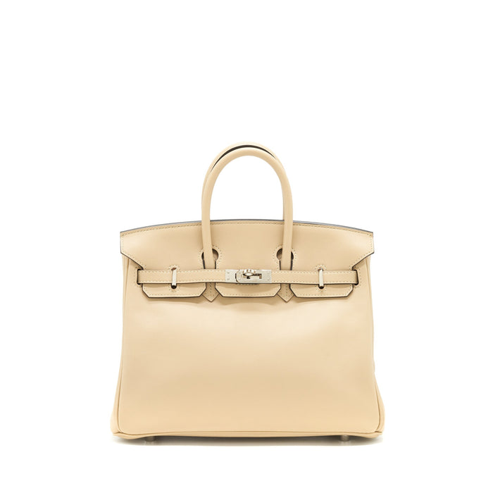 HERMES BIRKIN 25 SWIFT LEATHER TRENCH SHW