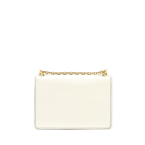 DIOR J'ADIOR FLAP BAG CHAIN BAG CLUTCH WHITE GHW