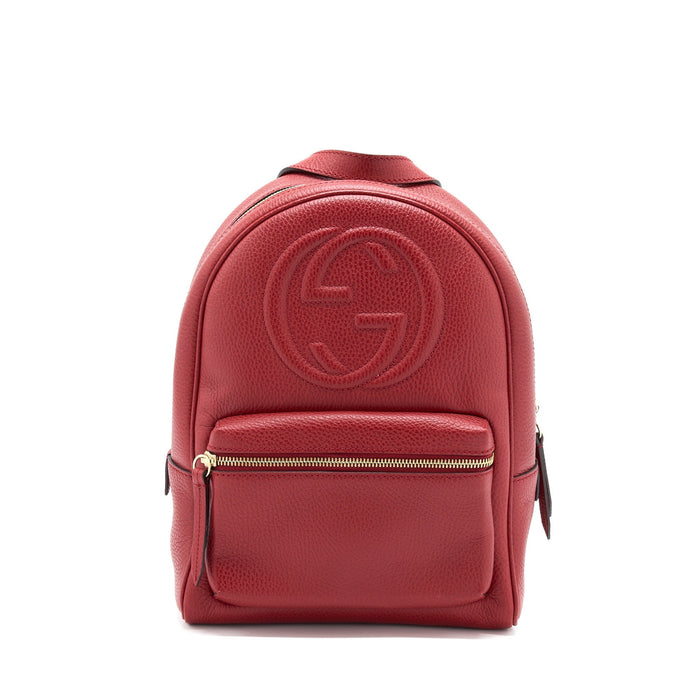 GUCCI SOHO CHAIN BACKPACK RED GHW