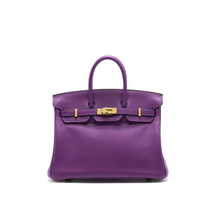 HERMES BIRKIN25 SWIFT LEATHER P9 ANEMONE GHW