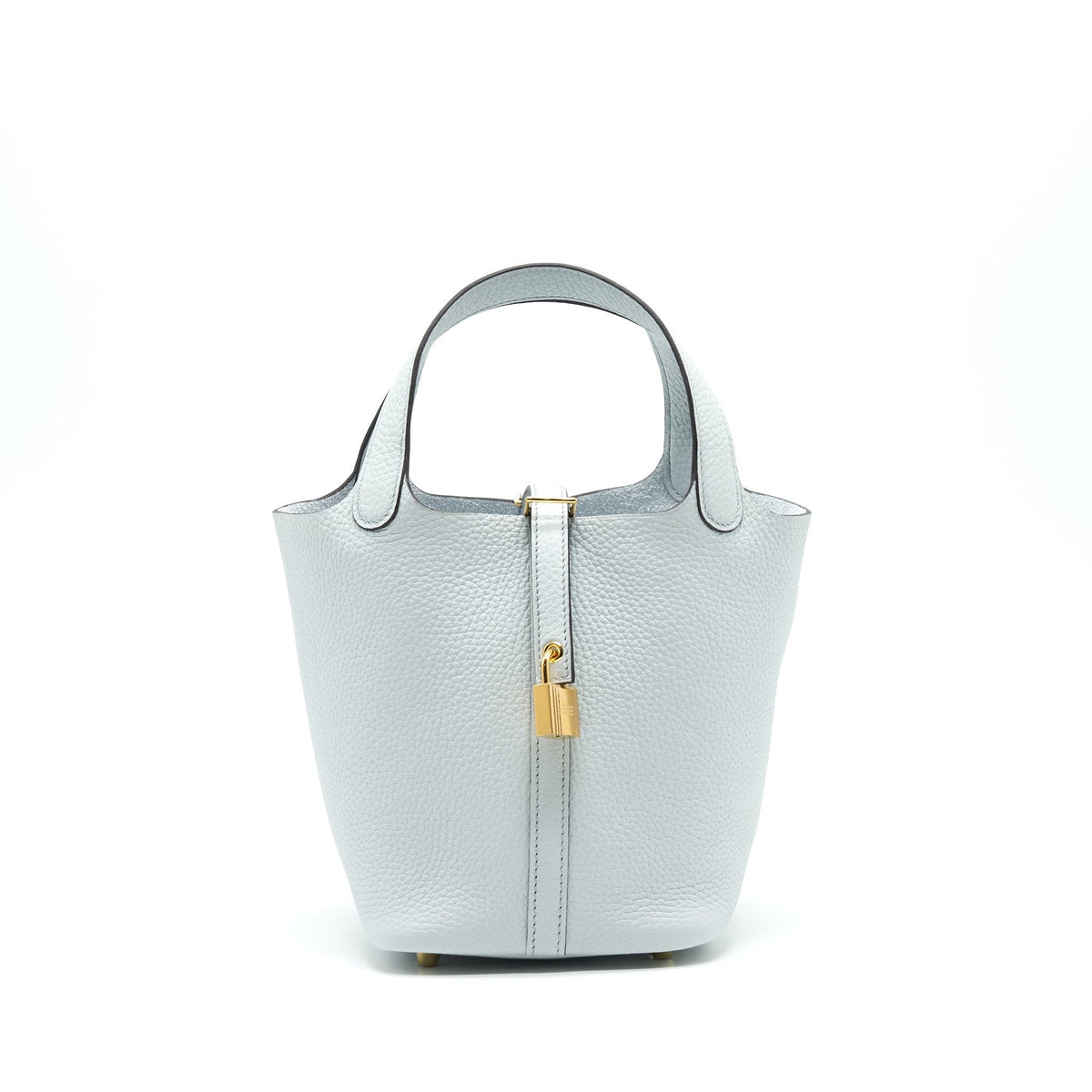 HERMES PICOTIN 18 BLUE PALE GHW