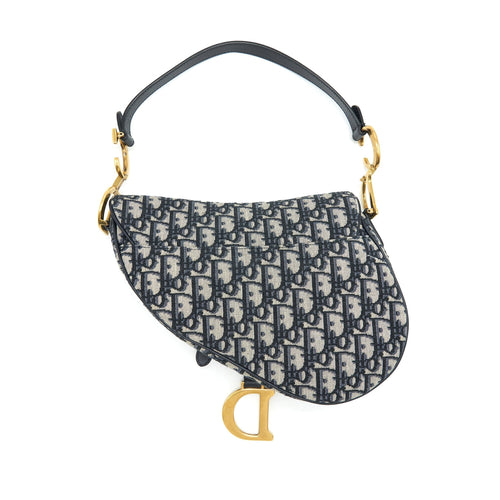 CHRISTIAN DIOR OBLIQUE MEDIUM SADDLE BAG