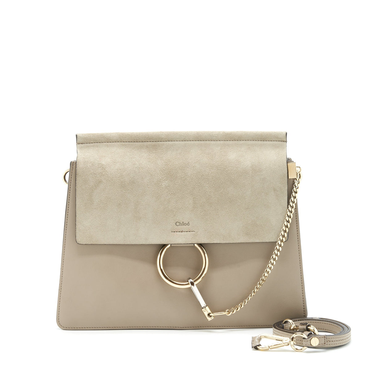 CHLOE FAYE BAG GREY SHW