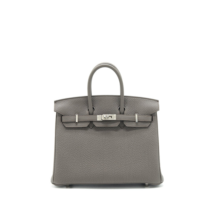 HERMES BIRKIN 25 TOGO GRIS ETAIN SHW