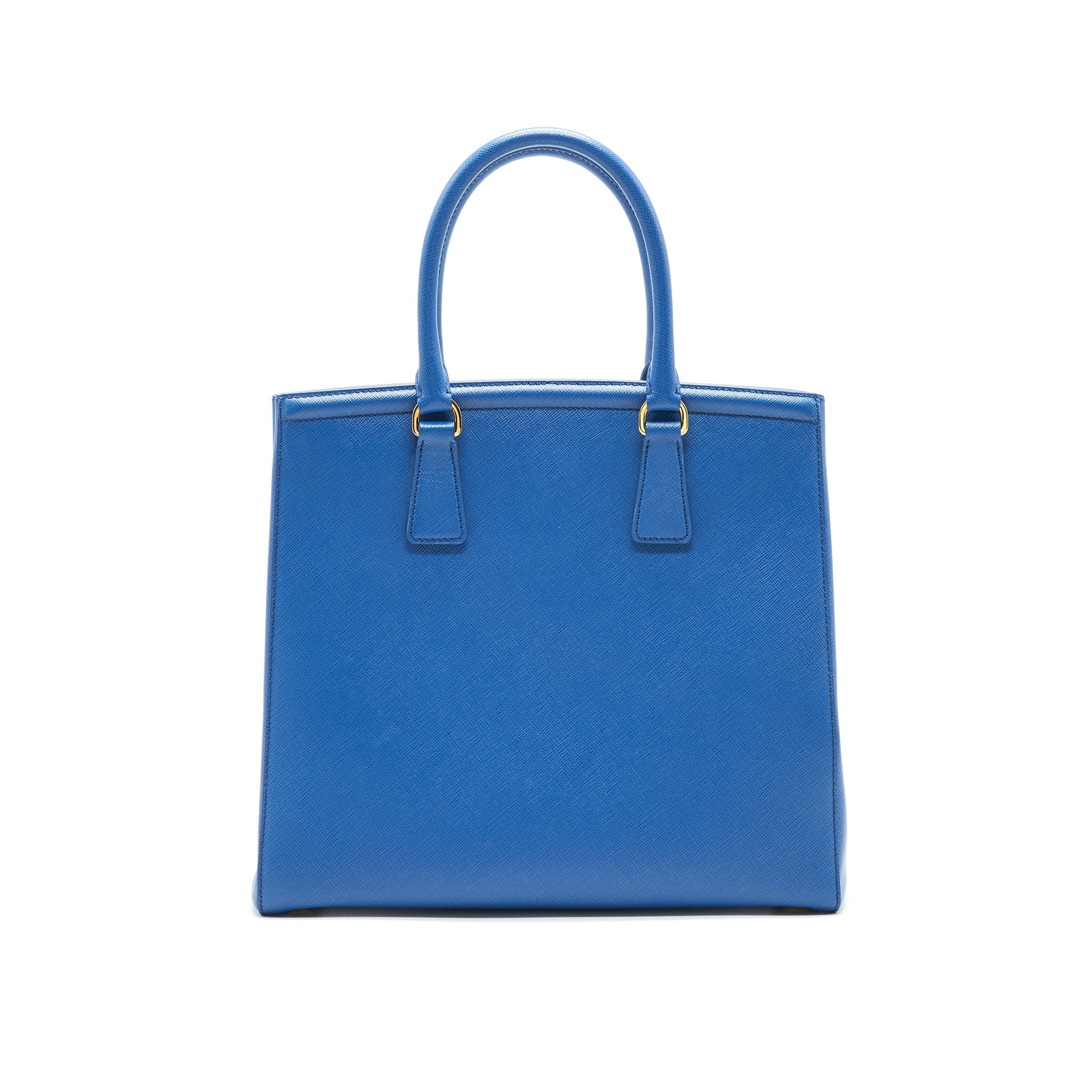 PRADA SHOPPING SAFFIANO LUX COBALTO BAG IN BLUE