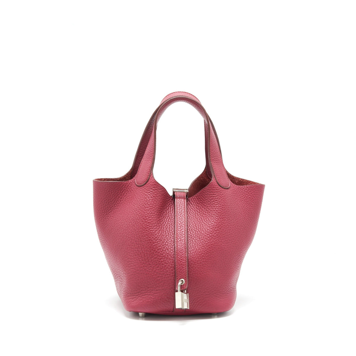 HERMES PICOTIN 18 LOCK BAG DARK RED SHW