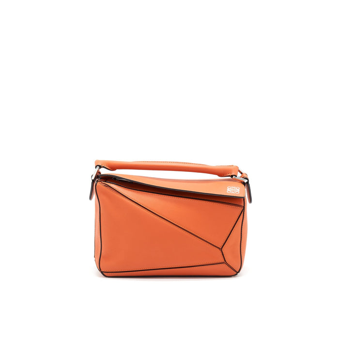 LOEWE SMALL PUZZLE BAG IN ORANGE